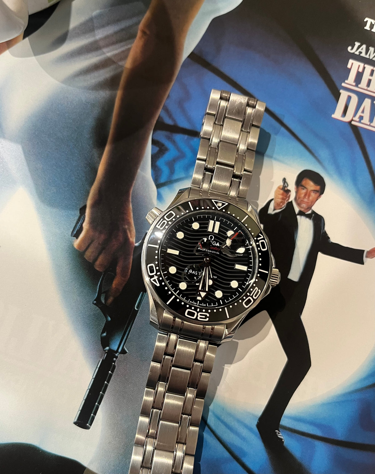 Omega Seamaster black ceramic 42mm case. 